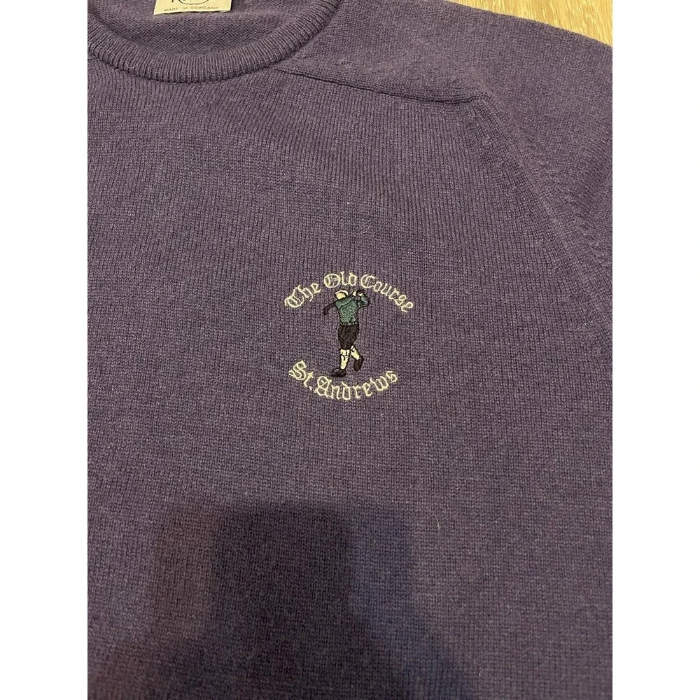 Vintage Scotland 100% Wool Clan Royal St.Andrews Mens Medium Sweater